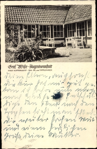 Postcard Bad Eilsen Lower Saxony, Graf Wiser eye treatment facility, house Kuppenkamp