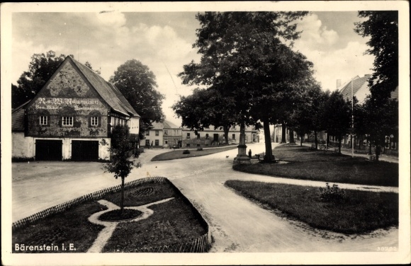 Postcard Bärenstein Altenberg Eastern Ore Mountains, village section