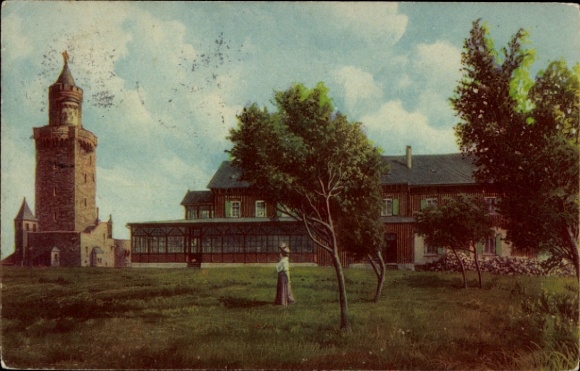 Postcard Feldberg im Taunus near Niederreifenberg Schmitten im Taunus, tower, building