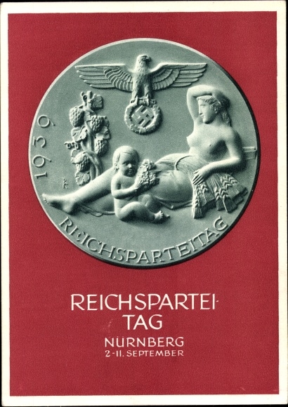 Ganzsachen Ak Nürnberg, Reichsparteitag 1939, Reichsparteitag des Friedens
