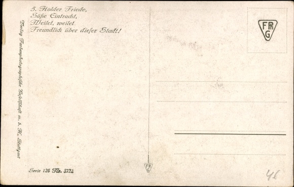 Artist Postcard Elßner, F., The Song of the Bell by Schiller, violin player, Holder Friede