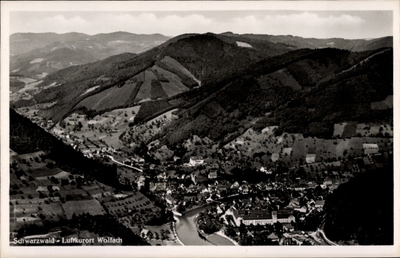 Ak Glotterbad im Schwarzwald, Fliegeraufnahme