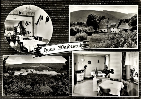 KP Bontkirchen Brilon im Sauerland, Huckeshohl, Haus Waldesruh, jadalnia, panorama