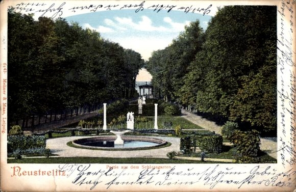 KP Neustrelitz w Meklemburgii, część ogrodu zamkowego