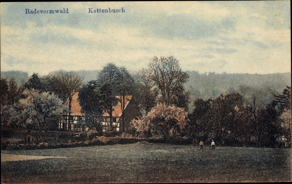 Postcard Kattenbusch Radevormwald Bergisches Land, landscape, house