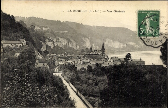 Postcard La Bouille Seine Maritime, panorama