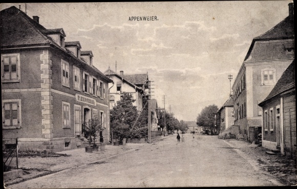 PC Appenweier in Baden Black Forest, street section in town