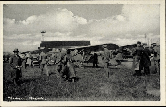 PC Vlissingen Zeeland Netherlands, lot at the airport, sport planes