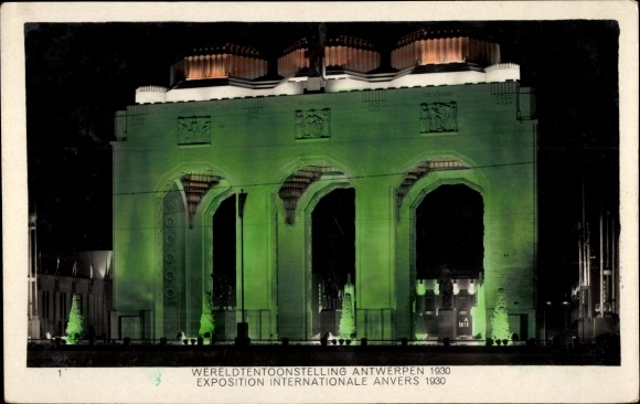 Postcard Antwerp Anvers, Exposition 1930, World Exhibition, Main entrance, Entrée Principale