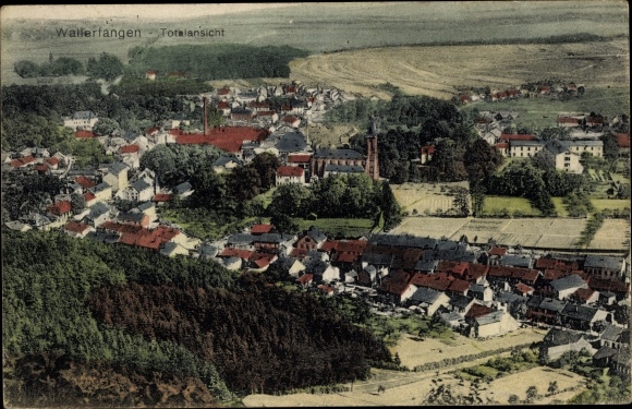 Postcard Wallerfangen in Saarland, total view
