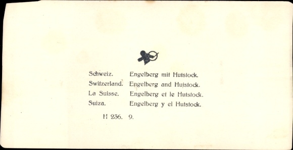 Stereo photo Engelberg Canton Obwalden Switzerland, Hutstock, mountains, winter view