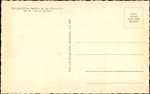 Postcard Beverungen in North Rhine Westphalia, Villa Ostertal