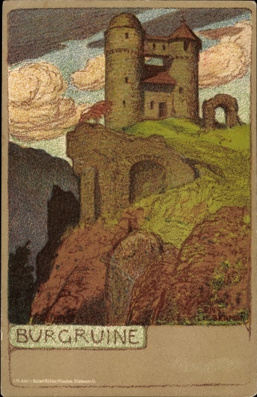 Artist PC Liebermann, Ernst, castle ruins