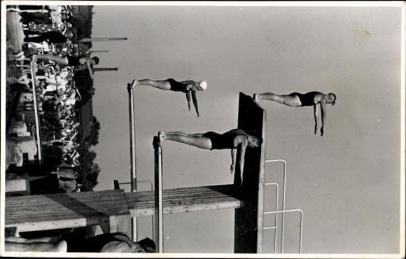 7 old PCs Elze in Lower Saxony, tower diving before 1945, various views