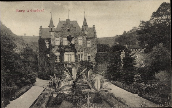 Postcard Bad Hönningen am Rhein, Ariendorf Castle