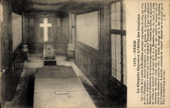 Ak Paris VII, Avenue Bosquet, Kapelle Napoléon, Hotel des Invalides, Grabstätte, Napoléon, Cenota