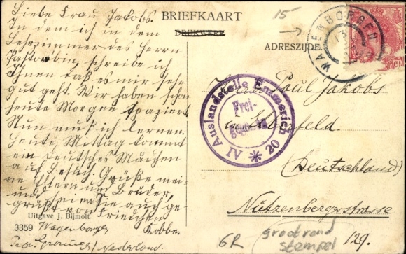 Ak Wagenborgen Groningen Nederland, straat, huizen
