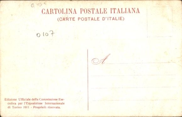 Artist Postcard World Exhibition Turin 1911, Stadium, Opening