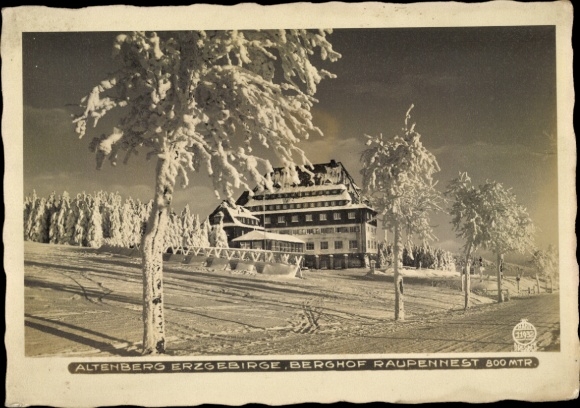 Ak Altenberg Erzgeb., Raupennest, Winter,Hahn Nr. 11932