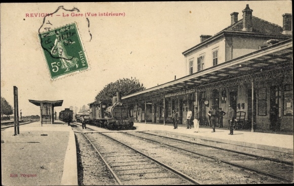 Ak Revigny Meuse, Interieur de la Gare