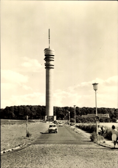Ak Zippendorf Schwerin in Mecklenburg, Fernsehturm