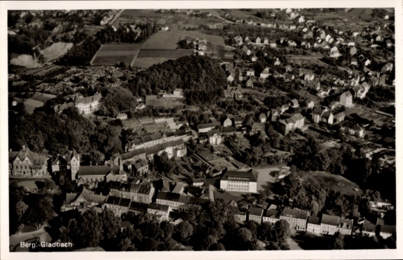 Postcard Bergisch Gladbach North Rhine Westphalia, aerial photograph