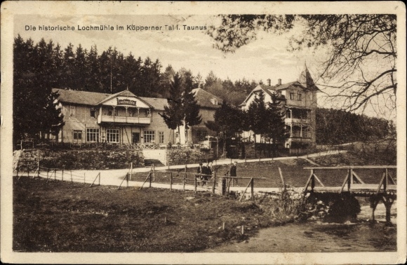 Ak Wehrheim im Taunus Hessen, historisch Lochmühle, Köpperner Tal