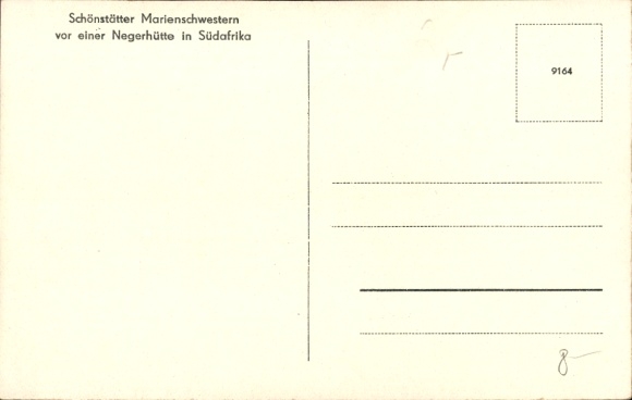 Postcard Schoenstatt Sisters of Mary, South Africa, Missionary Work, African Children