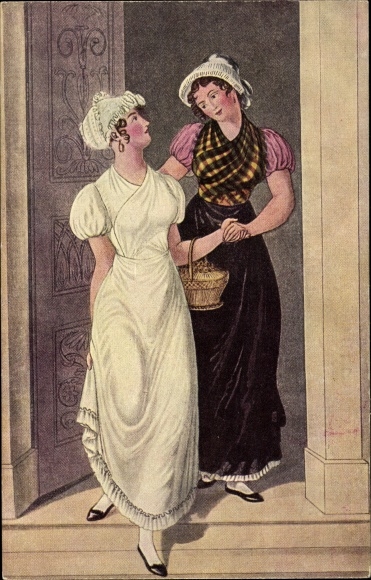 Artysta KP Suhr, C., Hamburg, święto marcowe 1913, pokojówka i krawcowa, pocz. XIX w.