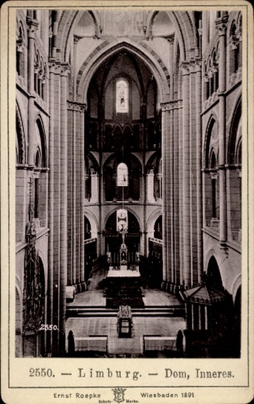 CdV Limburg an der Lahn, Dom, Innenansicht, 1891