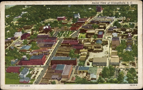 Ak Orangeburg South Carolina, luchtfoto