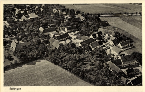 Ak Zoltingen Bissingen in Schwaben Bayern, Luftbild