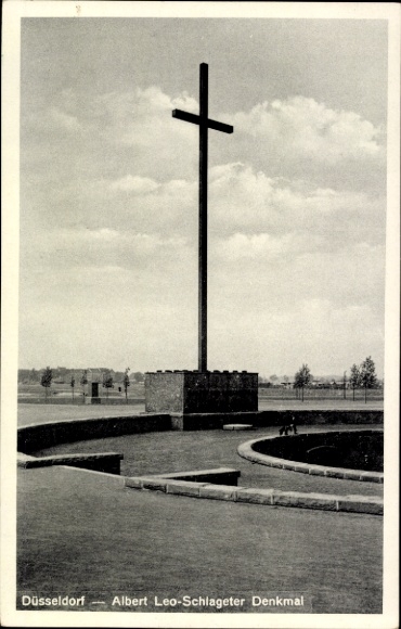 Ak Düsseldorf am Rhein, Albert Leo-Schlageter Denkmal