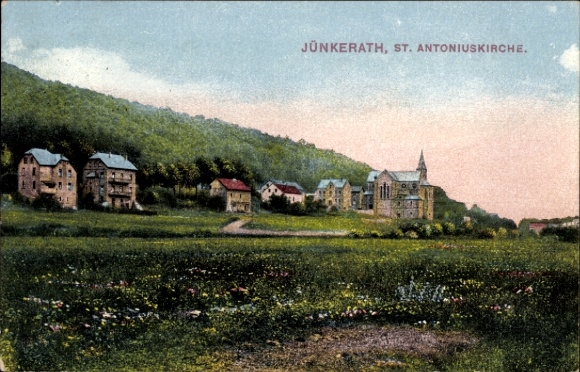 Postcard Jünkerath in the Eifel, St. Antonius Church