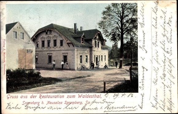 Ak Sonneberg Neusalza Spremberg in Sachsen,, Gasthof zum Waldesthal