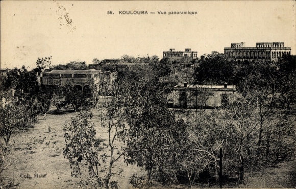 Ak Koulouba Mali, uitzicht op het huis omgeven door landschap