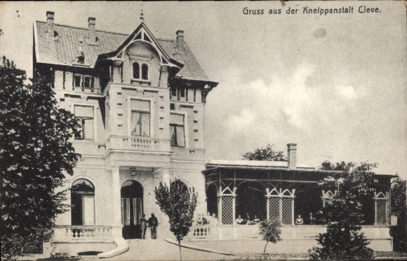Ak Bad Cleve Kleve am Niederrhein, Kneippanstalt, Königsallee 17