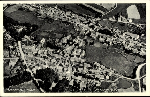 Ak Breitenstein in de Harz, luchtfoto