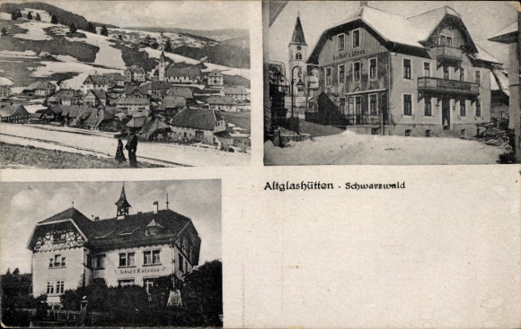 Ak Altglashütten Feldberg im Schwarzwald, Gesamtansicht, Hotel
