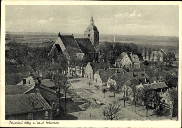 Postcard Castle on the island of Fehmarn, partial view