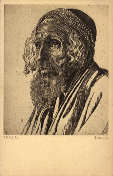 Artist Postcard Lilien, EM, Missionary Saul of Tarsus