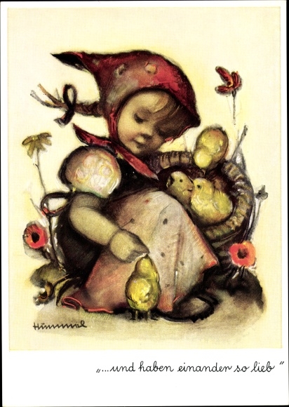 Artist PC Hummel, Berta, nr. 4951, en hou zoveel van elkaar, meid, meid