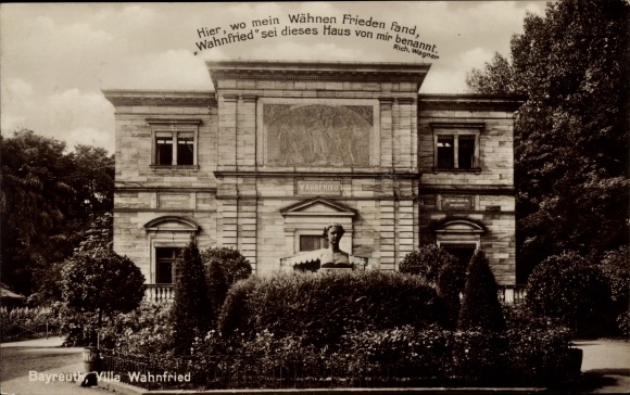 PC Bayreuth in Upper Franconia, Villa Wahnfried, Wagner quote