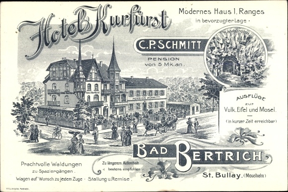 PC Bad Bertrich on the Mosel Eifel, Hotel Kurfürst, invoice