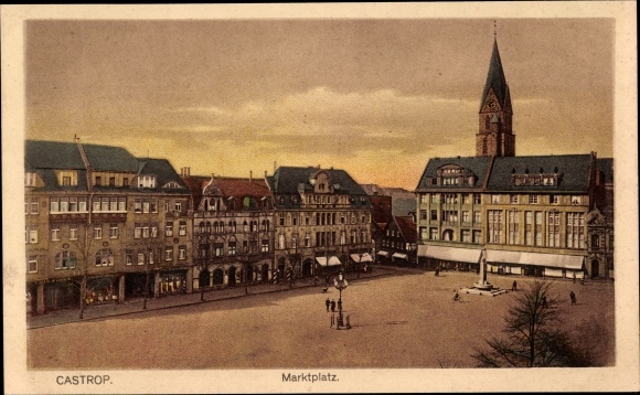 PC Castrop Rauxel in the Ruhr area, market place