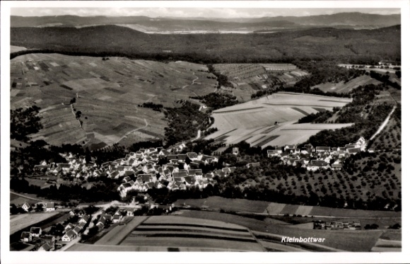 Postcard Kleinbottwar Steinheim an der Murr Württemberg, aerial photograph