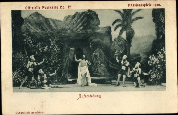 KP Oberammergau w Górnej Bawarii, Passion Play 1900, zmartwychwstanie