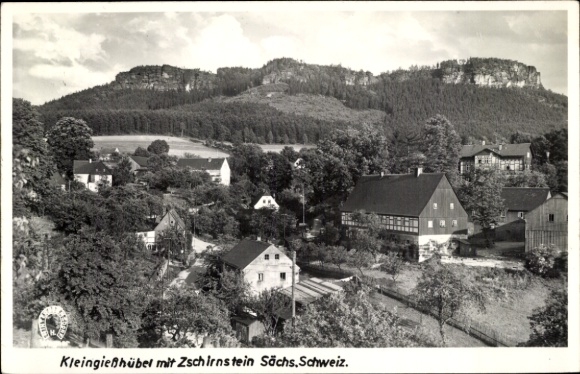 Postcard Kleingießhübel Reinhardtsdorf Schöna Saxon Switzerland