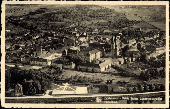 Postcard Echternach Luxembourg, Petite Suisse Luxembourgeoise, panorama