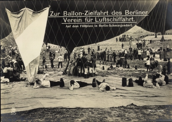 PC Berlin Wilmersdorf Schmargendorf, balloon target flight, association for airship travel, hot air balloon